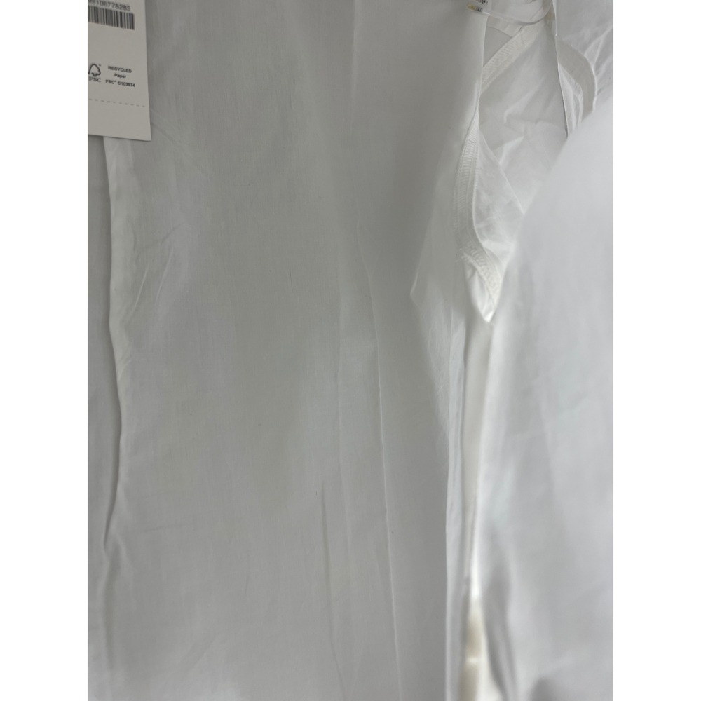 J.Crew Relaxed Fit Cropped Button Up Shirt White Women's Size 2 - Picture 3 of 9